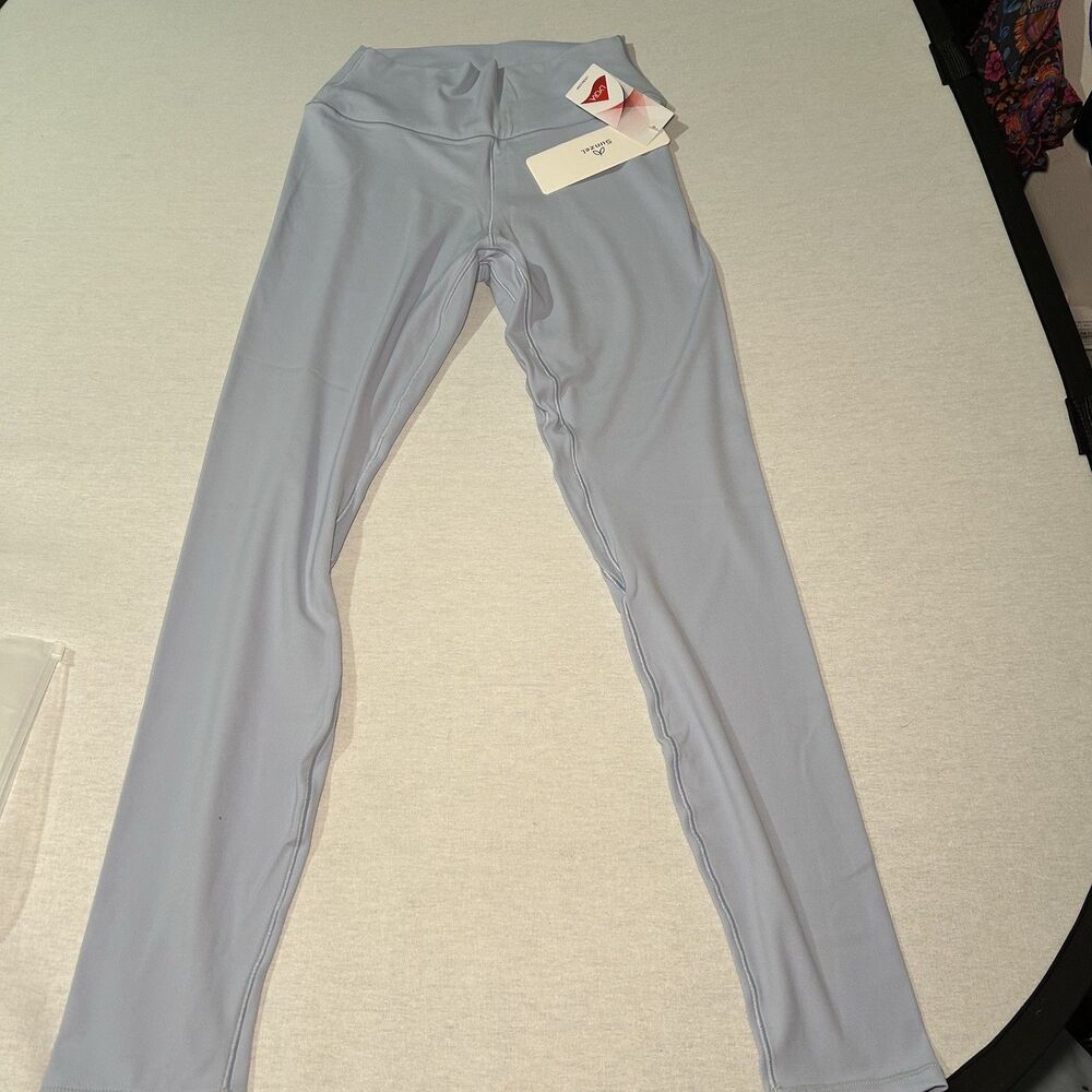 Sunzel activewear M yoga pants leggings in powder blue, so soft